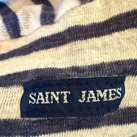 Saint James x Jenni Kayne Classic Striped Long Sleeve Top boatneck linen size  M - Picture 7 of 13